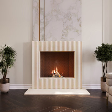 Water Fall Fireplace Surround