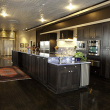 oak cabinets