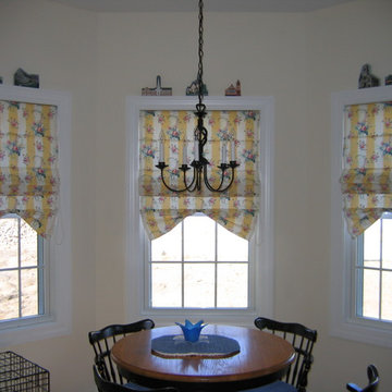 Flat Roman Shade with Bustle Bottom for Bay Area