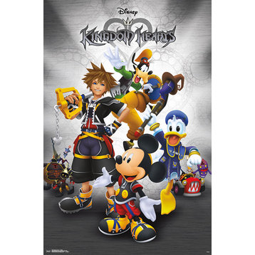 Kingdom Hearts 2 Collage Poster, Premium Unframed