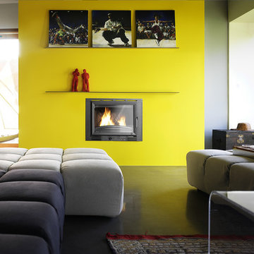 La cheminée en couleur