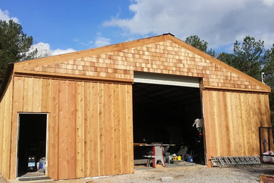 Example of an exterior home design in Other