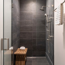 Tiles on wall and tiles on floor