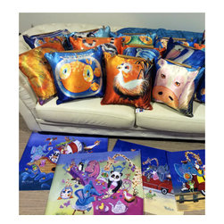 Tracey Keller's Quirky Cushion Cover - Decorative Cushions