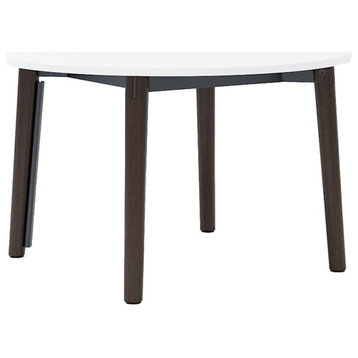 Olio Designs Della 48" Round Wooden Dining Table in Umber