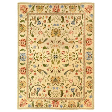 Ivory Fine Hand Knotted Turkish Rug 9'6'' X 13'2''