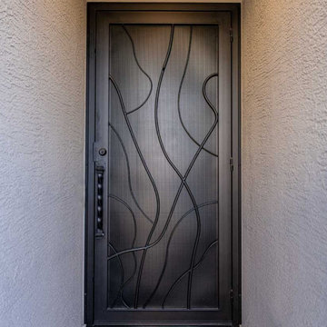 Custom Treescape Iron Security Door