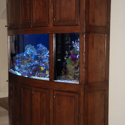 Rustic Radius Aquarium Stand - Furniture