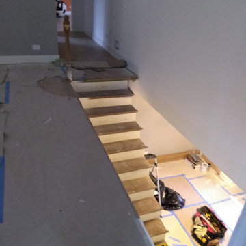 Before photo stairs