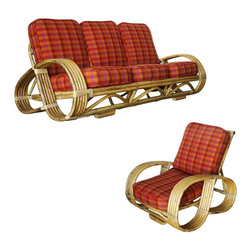 Rattan Sofa and Chair combos - Sectional Sofas