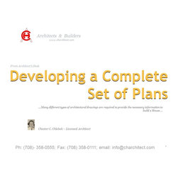 Developing a complete set of plans - Products