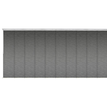 Talha 10-Panel Track Extendable Vertical Blinds 120-218"W