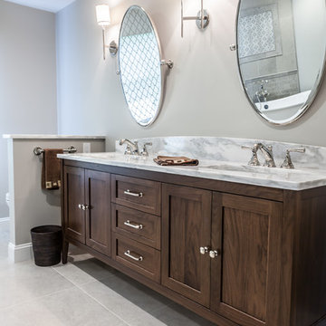 Furniture Vanity - in a walnut finish
