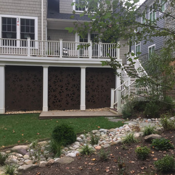 Metal screens under the deck