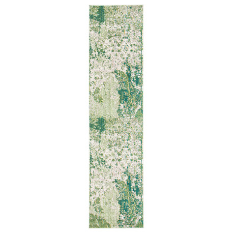 Safavieh Madison Collection MAD499 Rug, Green/Ivory, 2'2"x4'