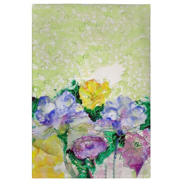 Watercolor Garden Guest Towel - Two Sets of Two (4 Total)