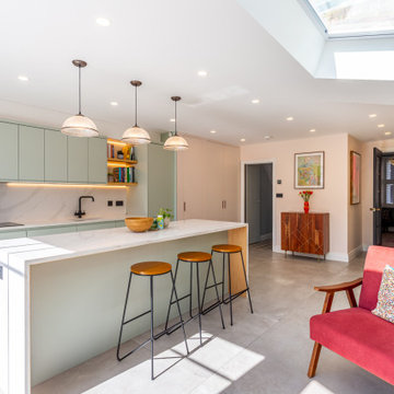 A Slanting Extension _ Contemporary House Double Storey Extension