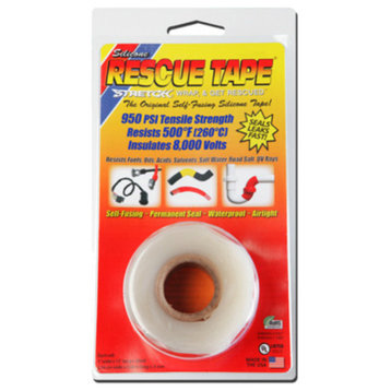 Rescue Tape RT1000201204USC Self-Fusing Silicone Tape, 1"x12', Clear, 0.30 Thick