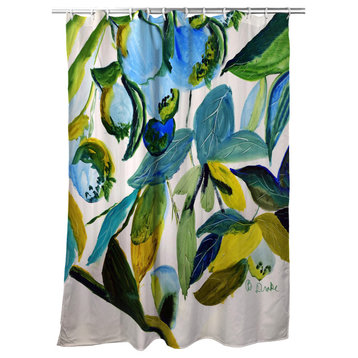 Betsy Drake Betsy's Blue Berries Shower Curtain
