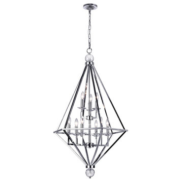 Calista 9 Light Chandelier with Chrome Finish