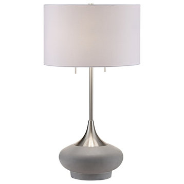 Hayden Concrete and Metal Table Lamp, 32"