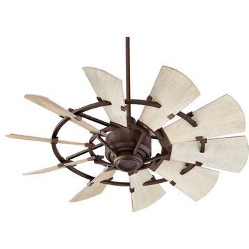 QUORUM INTERNATIONAL 94410-86 Windmill Ceiling Fan,Oiled Bronze