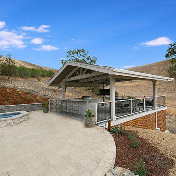 Poolside Outdoor Living Space in Danville, CA