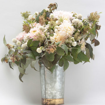 Slow Flowers November 2019 - design inspiration with heirloom chrysanthemums