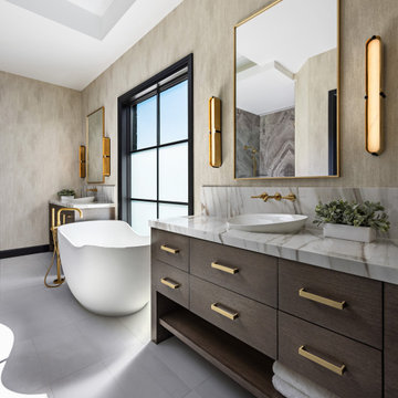 A Majestic Master Bathroom Designed For Two