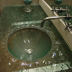 Slumped Glass Vanity - Bathroom Sinks