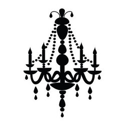 Chandelier Stencil - Wall Stencils