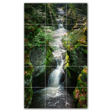 Waterfalls Ceramic Tile Wall Mural HZ501105-35XL. 36" x 60"