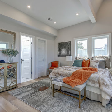 Basement remodel with bedroom space, closet space, living area, Illinois