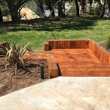 Cedar Timber Stairs - Encinitas
