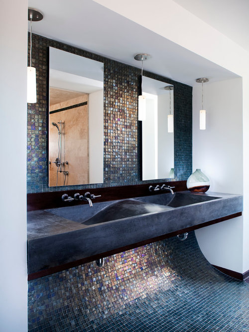 Curved Tile Wall Houzz