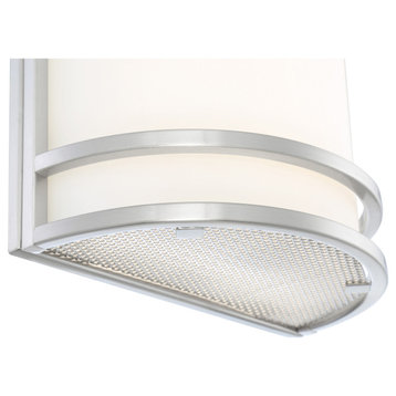 Access Lighting 62165/FST Lola 10" Tall LED Wall Sconce - Brushed Steel