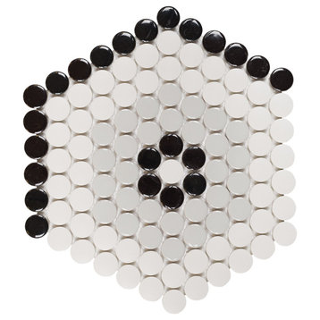 Designer Hexagon Imagination Mosaic, Set of 4, Brisbane