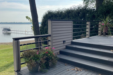 Inspiration for a backyard deck remodel in Minneapolis