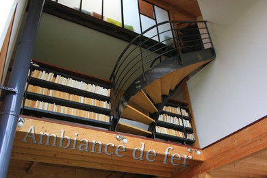 Exemple d'un escalier moderne.