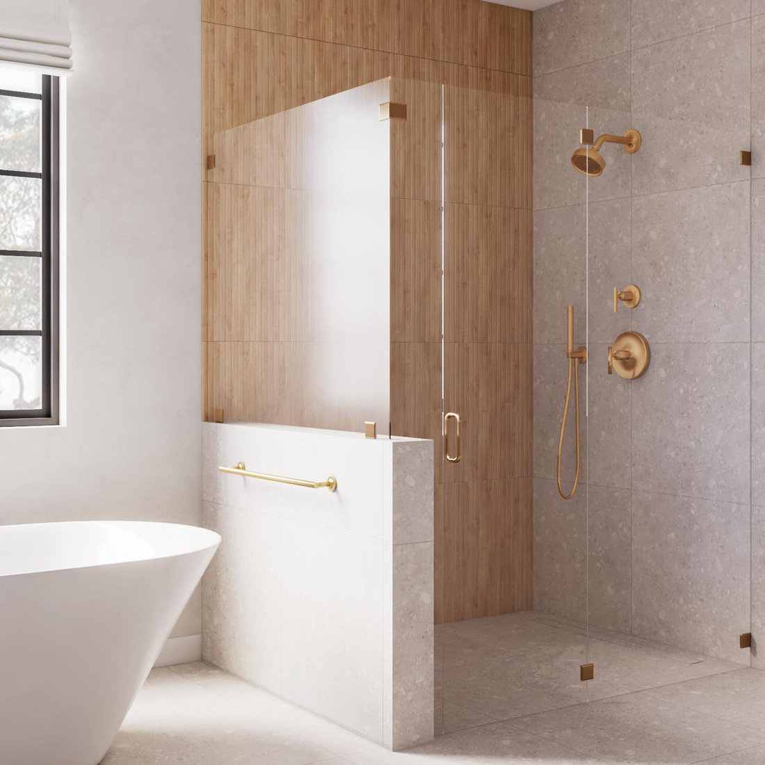 Modern organic bathroom