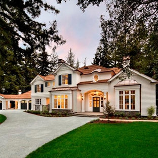 75 Beautiful Traditional White Exterior Home Pictures & Ideas - August ...