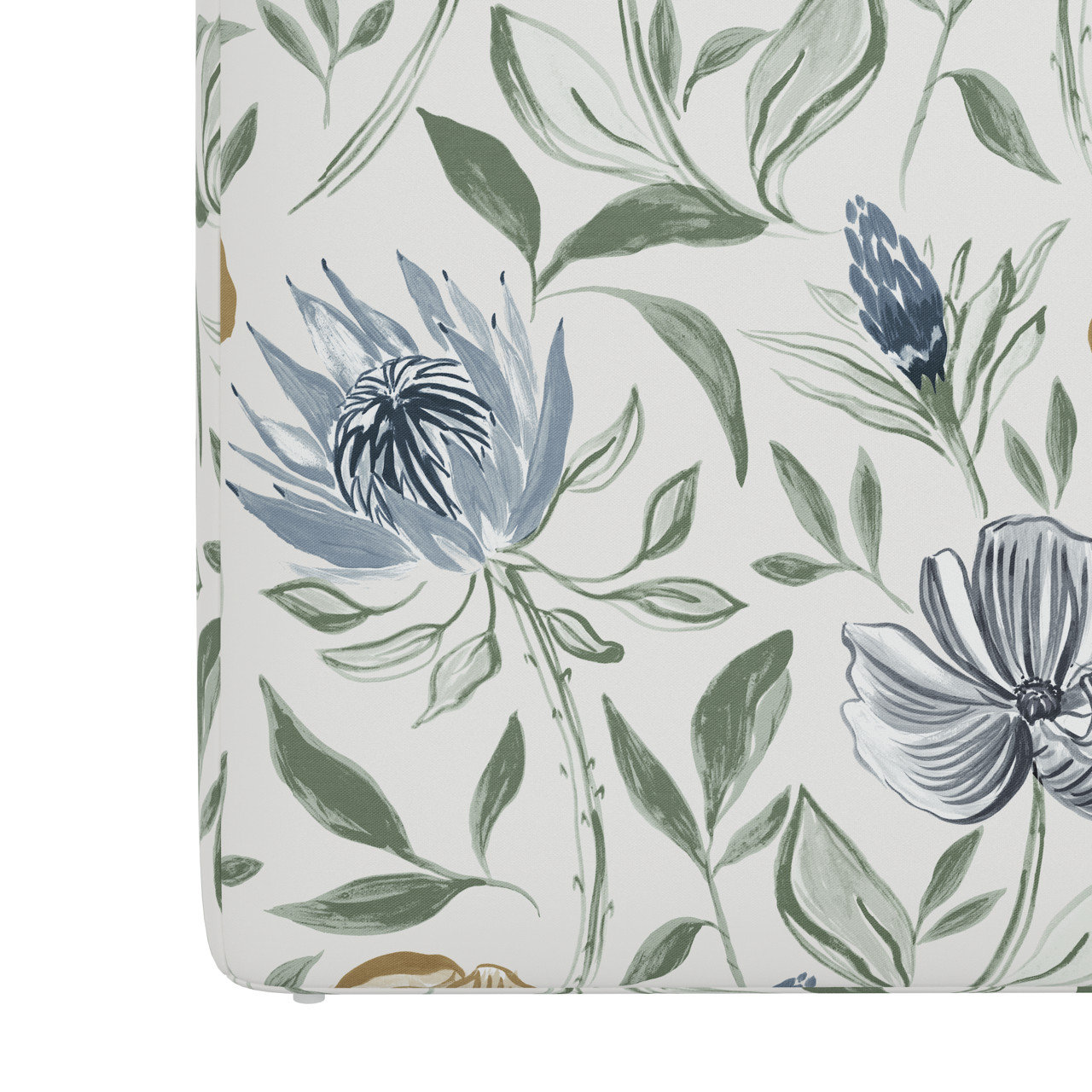 Ottoman, Garden Floral Sage