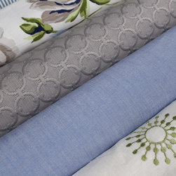 Blue-Green-Grey Fabric Story - Fabric