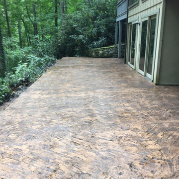 Patio by Cane Creek Concrete in NC