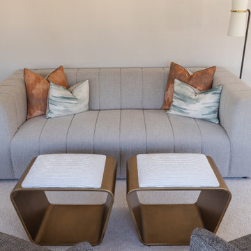 Raleigh NC Interior Design — Luxury Entertainment Suite with Home Bar & Theater