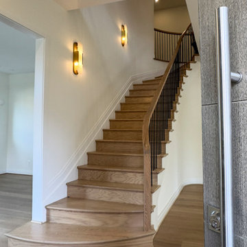 Project #144 | Slightly Curved Transitional Staircase