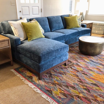 Colorful, vibrant family room