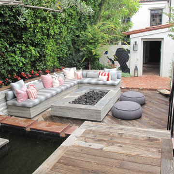 Carmelina Concrete Fire Pit Table