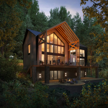 Modern Cabin + Walnut Mountain, Ellijay, GA