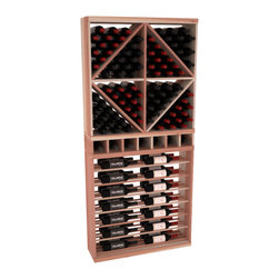 Wine Racks America - CellarVue Redwood Horizontal Wine Rack Combo, , Unst - Wine Racks